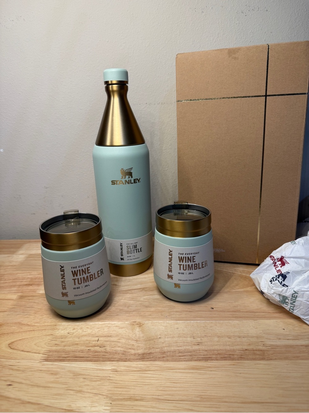 Stanley Wine Gift Set Gilded Celadon